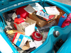 Trunk plenty of parts, manuals, and brochures
