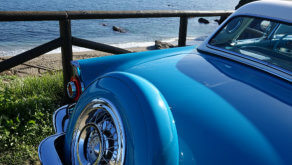 Continental kit and porthole, only genuine from 1956 model