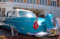 At main entrance of the Museo Automovilistico of Malaga