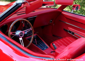Brand new red interior