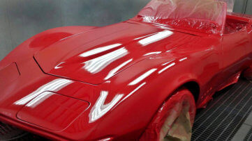 Rally red finished