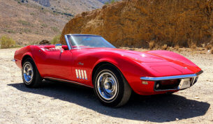 Shining red under spanish sun
