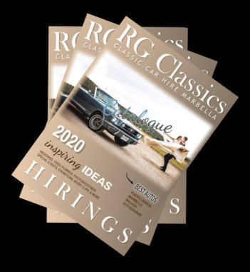 Classic car hire catalogue