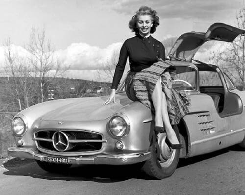 Sofia Loren MERCDES GULLWING