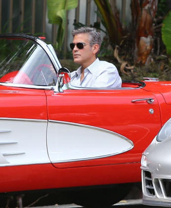 George CLOONEY Chevrolet CORVETTE 1958