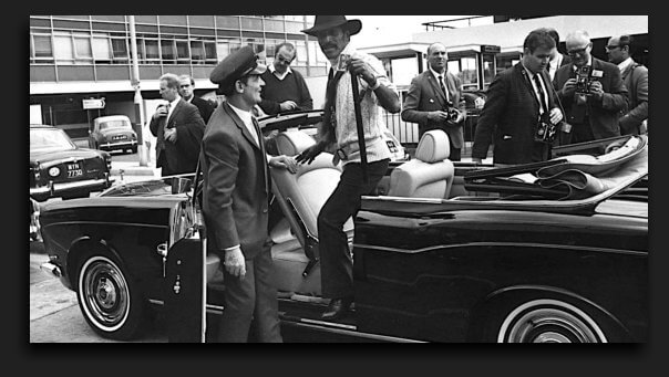 Sammy Davis JR Rolls Royce CORNICHE CONVERTIBLE