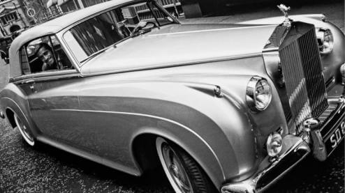 Sammy Davis JR Rolls Royce Silver Cloud Convertible